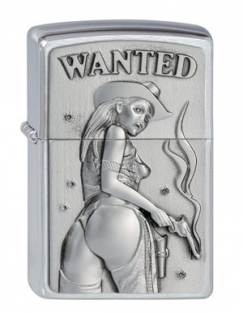 Zippo Wanted Girl Emblem